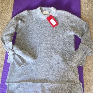 Evereve sweater with tie sleeves!